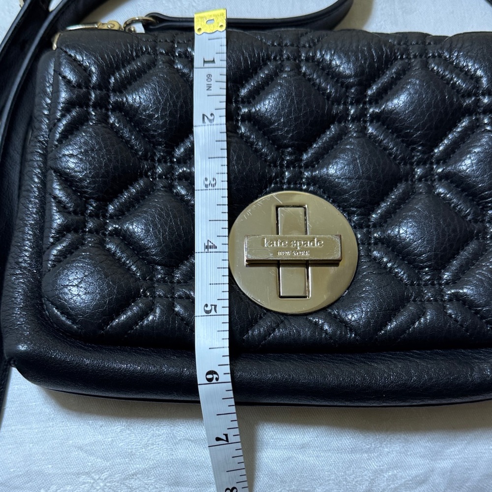 Kate Spade Black Quilted Crossbody Bag with Gold Hardware - Picture 4 of 16